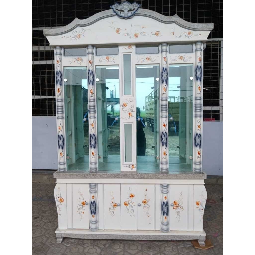 Buffet Kristal Minimalis 4 Pintu / Lemari Hias / Bufet Pajangan buffet kaca hias