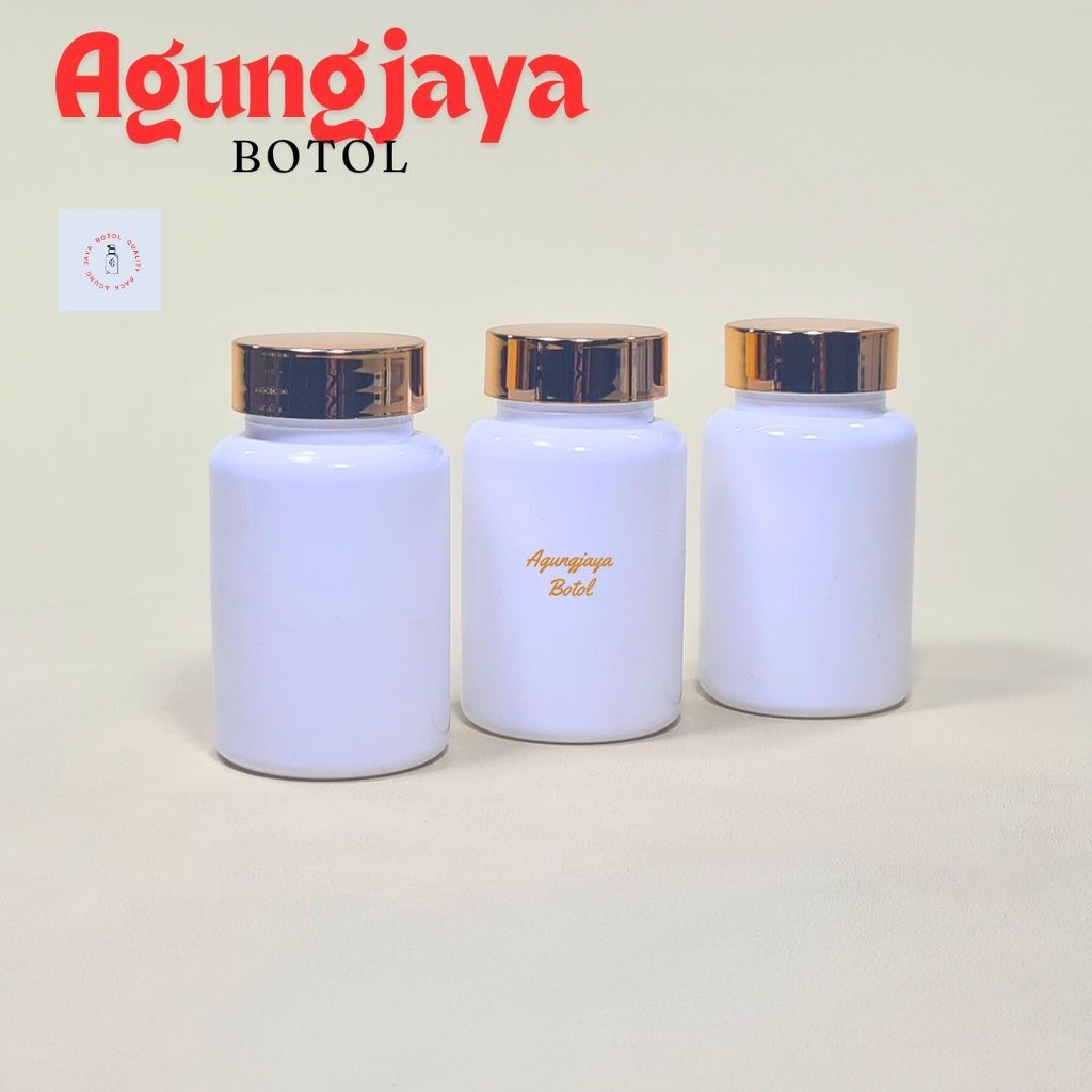 Botol Fs 120 ml Putih / Botol Plastik / Botol Obat / Botol Kapsul / Botol 120 ml