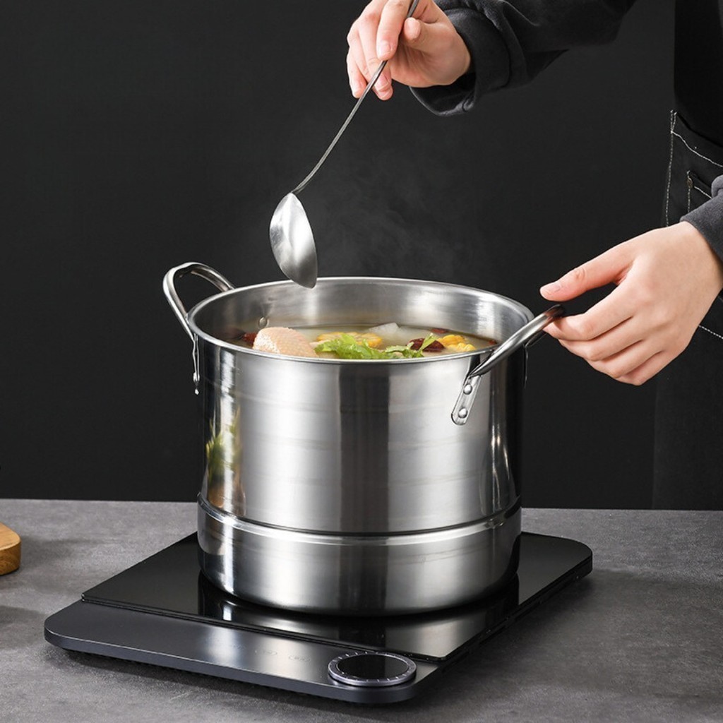 Okela - Langseng Kukusan Pengukus Nasi Kue Stainless Steel Anti Karat Kualitas Terbaik Serbaguna