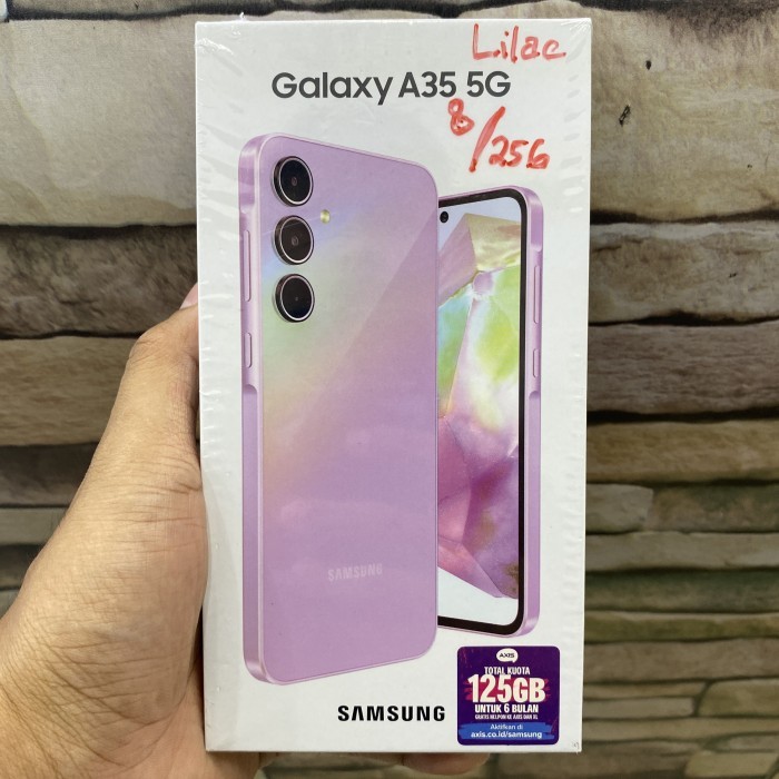 Samsung A35 8/256 5G New No Repack BNIB Bergaransi Resmi Indonesia 15bulan Termurah sedunia.  Cek se