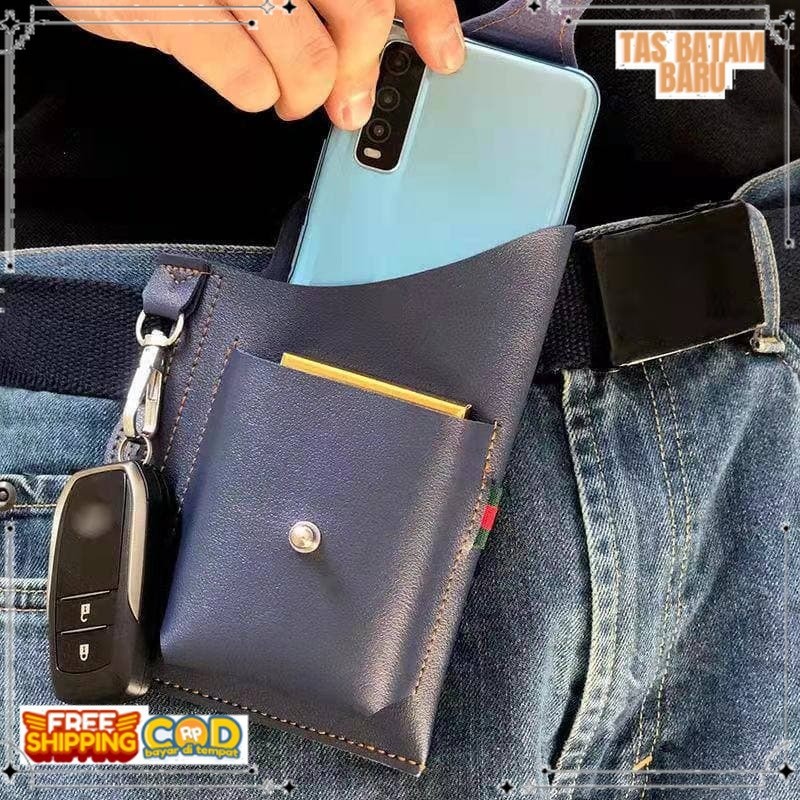 SARUNG DOMPET BERKUALITAS HP Pinggang PRIA Kulit Asli 100% OSSHP01