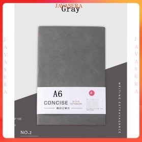 

DINGJUE Buku Catatan Jurnal Notebook Cover PU Leather A6 - Gray - 7ROTEUGY