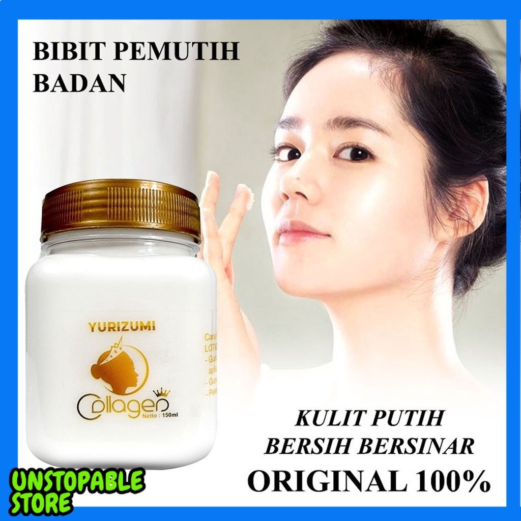 Bibit Collagen Yurizumi Hand Body Lotion Pemutih Kulit Badan Wajah Lembut dan Wangi