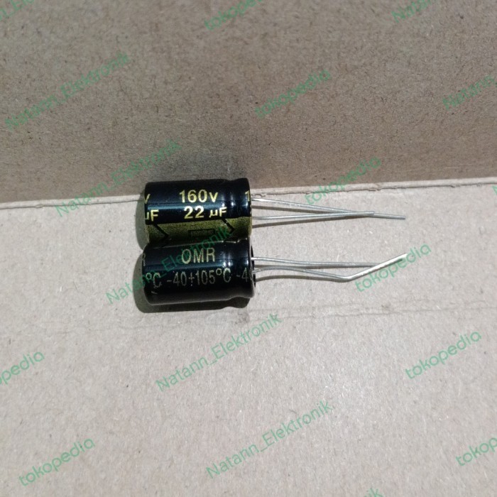 Part 4149 elco elko kapasitor capacitor 22uf 22 uf 160v 160volt omr