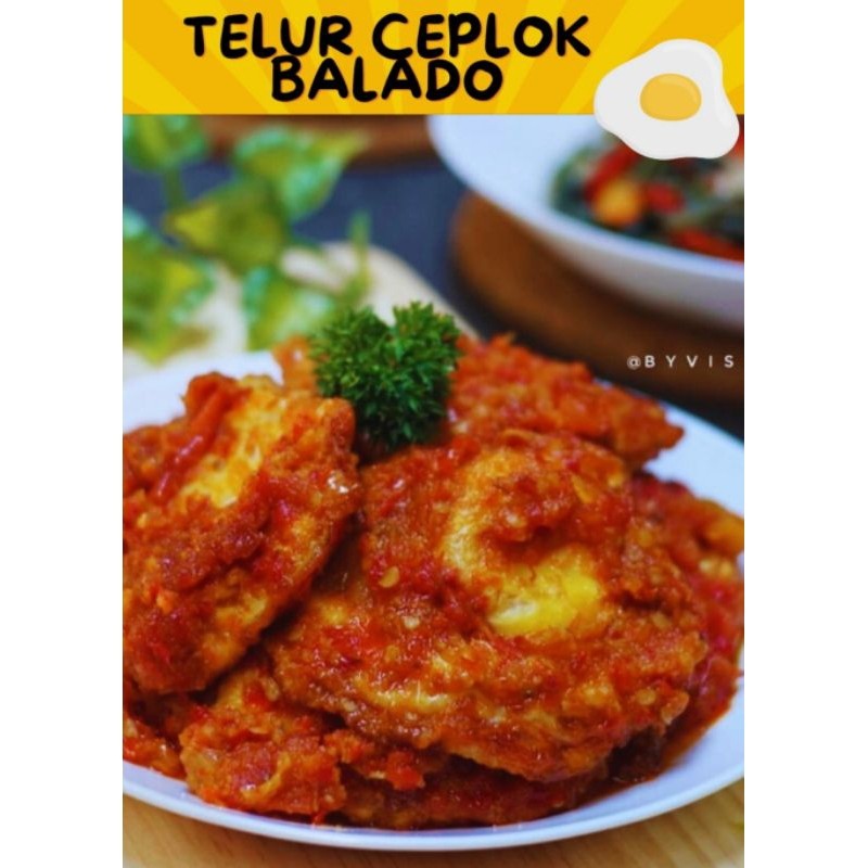 

MAKAN MENU RUMAHAN "TELUR CEPLOK BALADO (6 BUTIR TELUR)" (PORSI FAMILY 2-3x MAKAN)