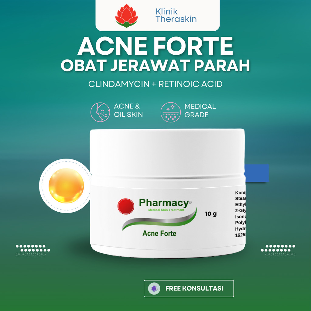 Pharmacy Acne Forte - Penghilang Jerawat Parah / Beruntusan / Jerawat Nanah 10gr