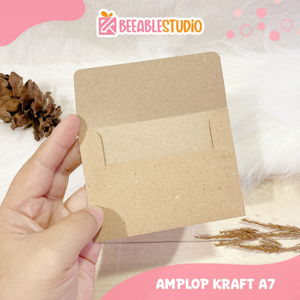 

Amplop A7 Kraft Coklat Kecil Handmade