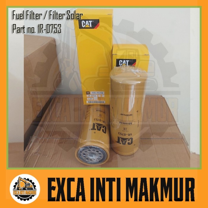 Fuel Filter 1R-0753 Filter Solar 1R0753 High Efficiency Filter 1R 0753 Sparepart Alat Berat Excavato