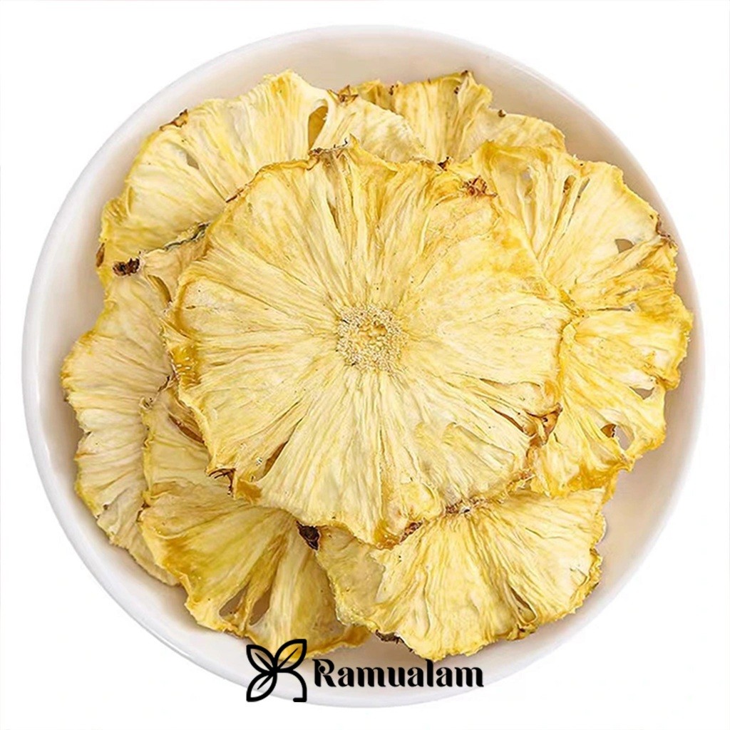 

Buah nanas kering / dehydrated pineapple dried fruit 10 gram / 60 gram