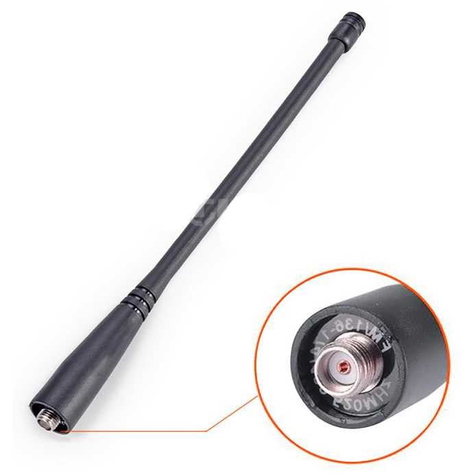ORI Antena HT Universal Tipe SMA-F UHF/VHF 136-174/400-480MHz Hitam Y3931
