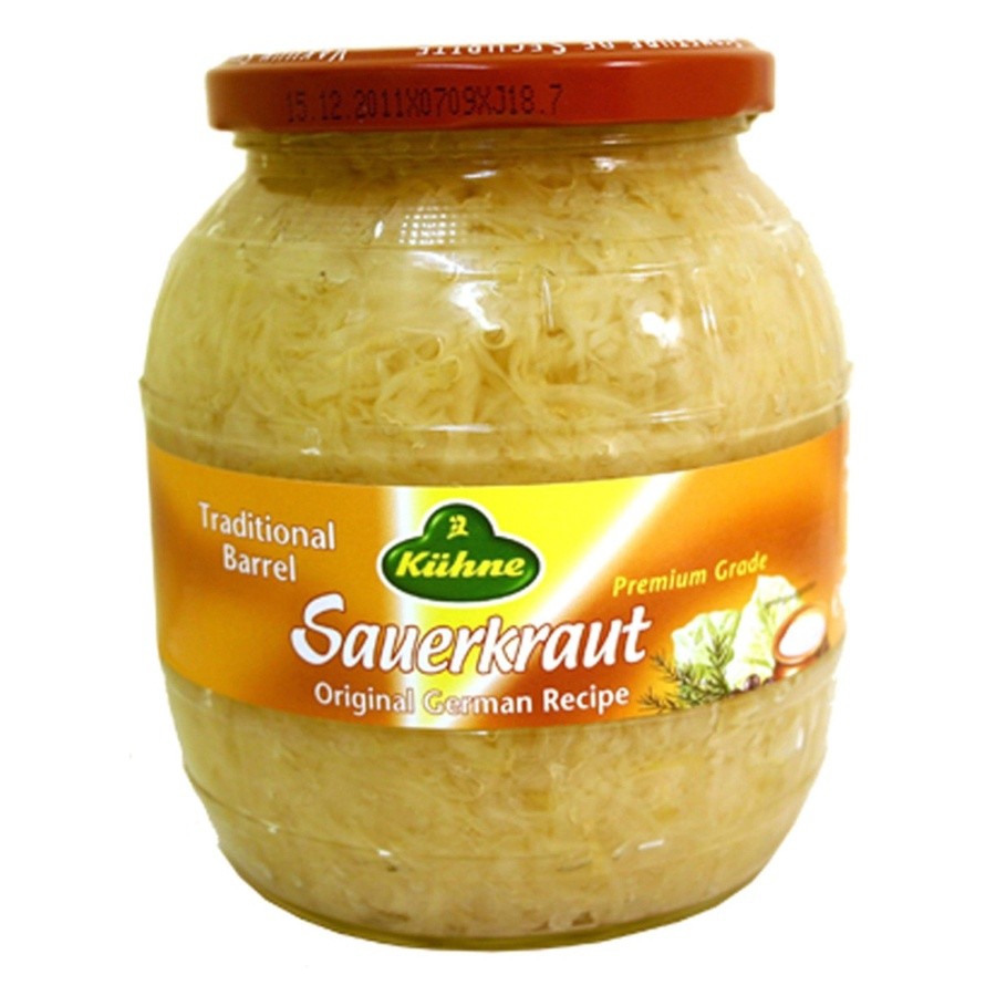 

Kuhne Barrel Sauerkraut / Fermented Cabbagge 850 Gr