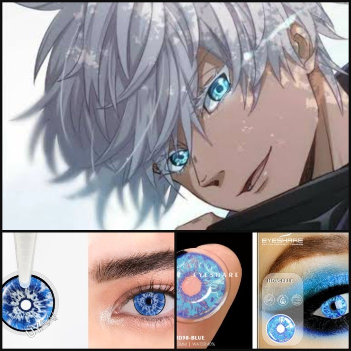 ✨WY.SY✨ -TERBARU DS  Softlens Lensa Kontak Karakter Cosplay Halloween Gojo Satoru - Gojo E