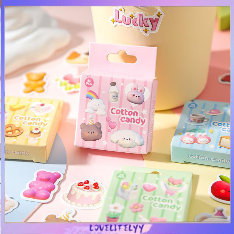 

Stiker Seri Permen Kapas Stiker Kartun Lucu Stiker Dekoratif Buku Besar