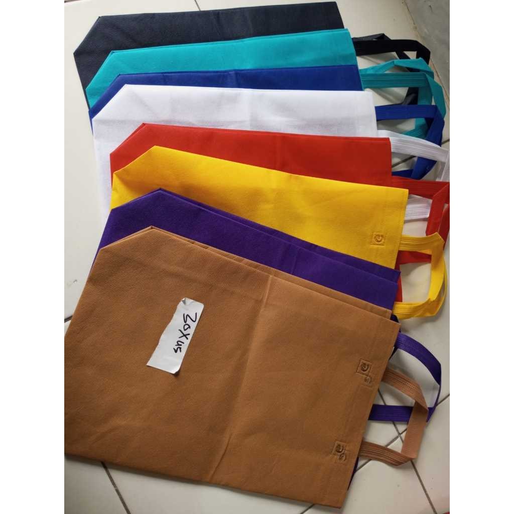 

Goodie Bag Tas Spunbond Tebal 25x35x10 cm | Tas Kain Tote Bag Tas Ulang Tahun A,nak