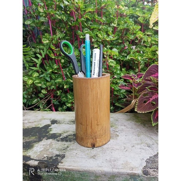 

tempat pensil bambu/tempat pulpen/tempat bunga/tempat sendok