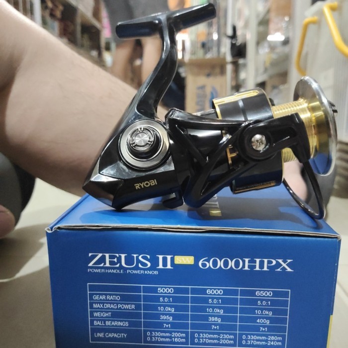 reel ryobi zeus II hpx sw power handel pilihan 6000 6500 8000 sw - 6500