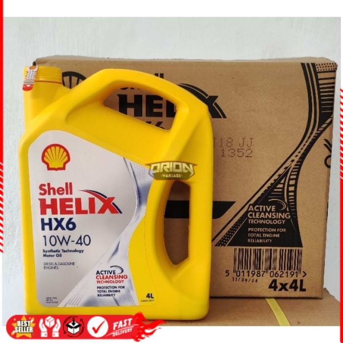 OLI SHELL HELIX HX6 10W-40 4 liter (1 dus) Ori