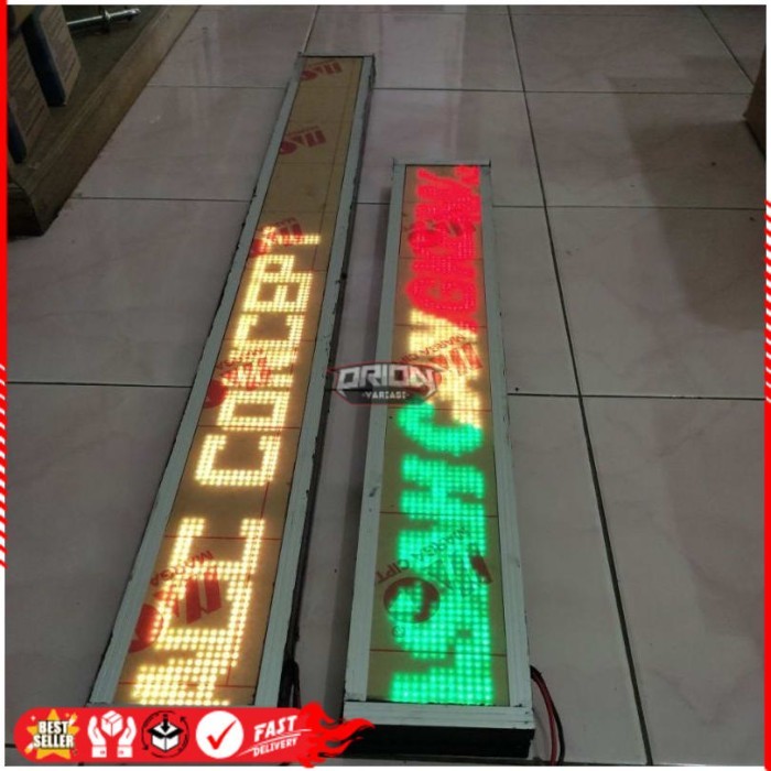 Running Text Truk Led Tulisan Berjalan 12-24VoltOri Ori