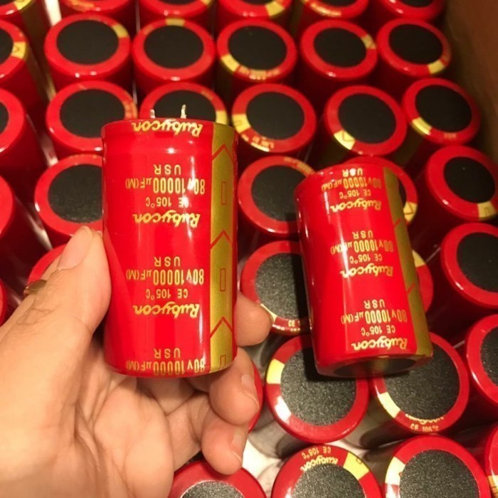 ELCO 10000uf 80v RUBYCON JAPAN RED ORIGINAL