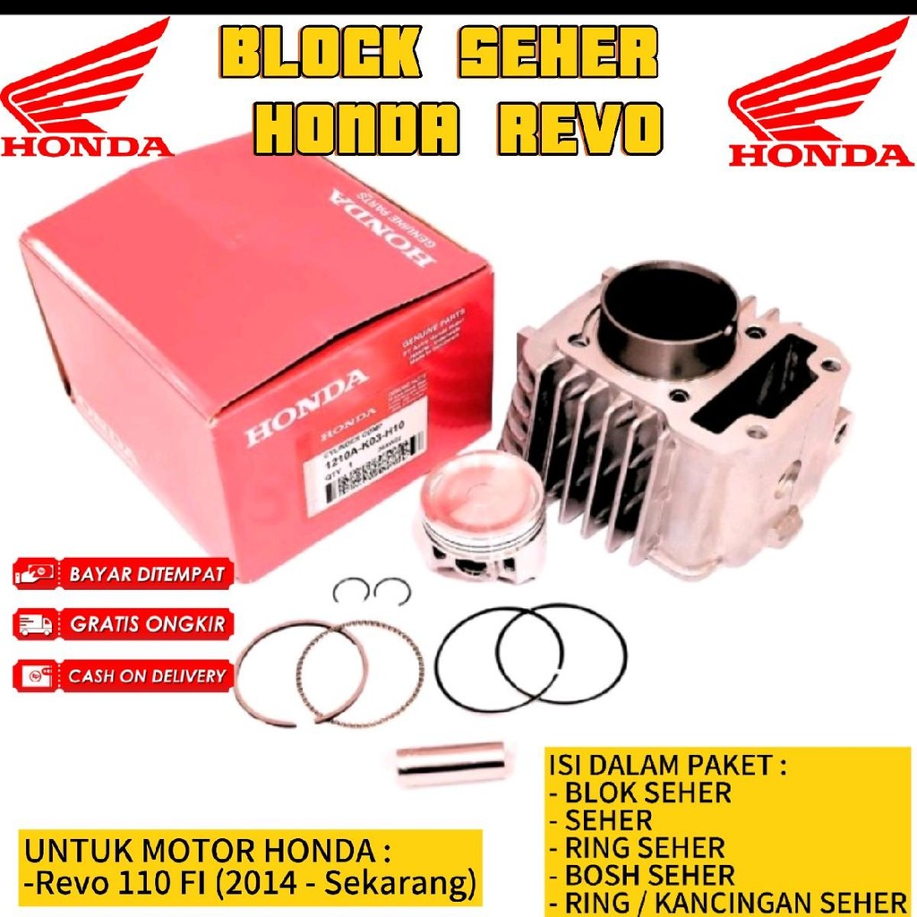 Block Seher Revo 110 / Cylinder Blok Revo 110 / Blok piston Revo 110 /Boring revo 110 K03