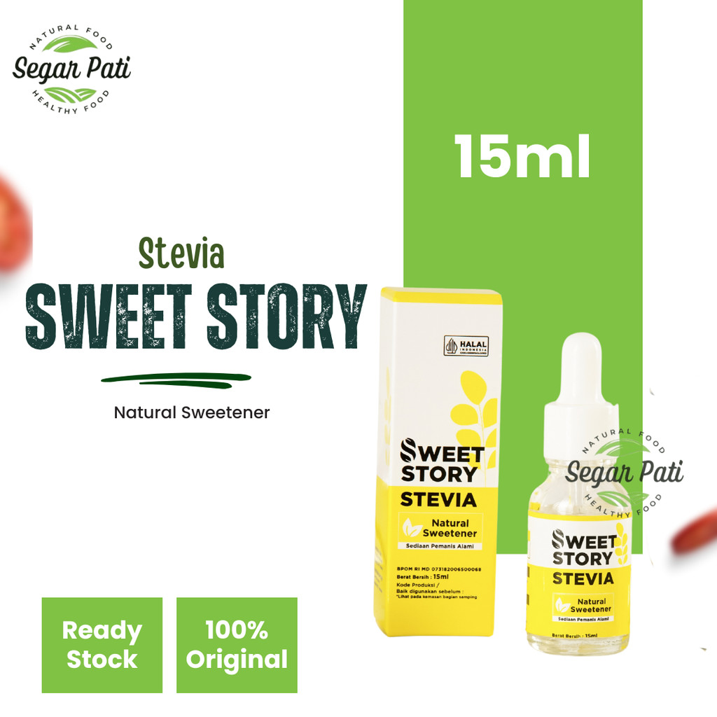 

Sweet Story Stevia Cair Pemanis Alami Pengganti Gula 0 KALORI - 15 ml