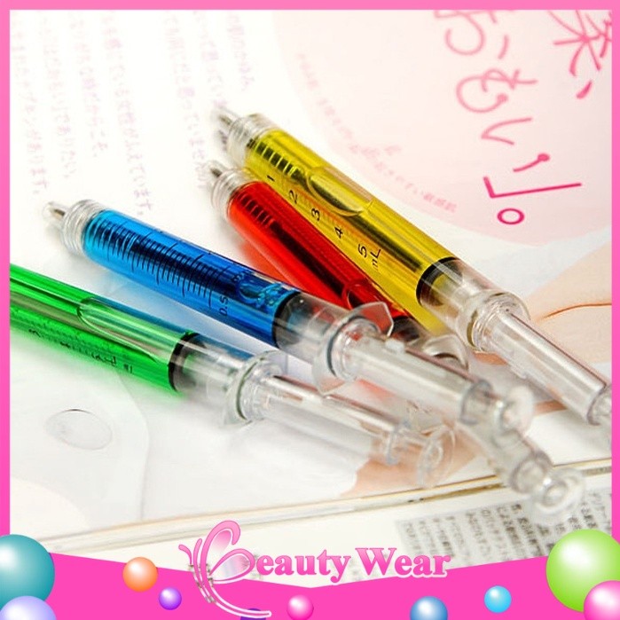

Pulpen Jarum Suntik Lucu Korean Syringe Ballpoint Pen Souvenir ℬ