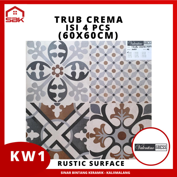 Granit Lantai 60x60 Trub Crema