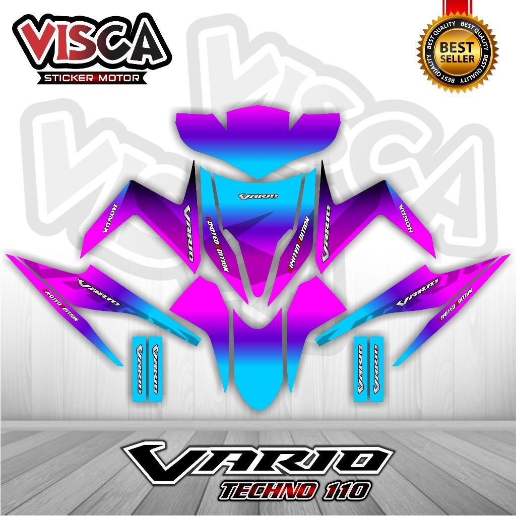 Decal Vario 110 Techno Full Body Stiker Vario 110 Techno Full Body Striping Vario 110 Techno Variasi