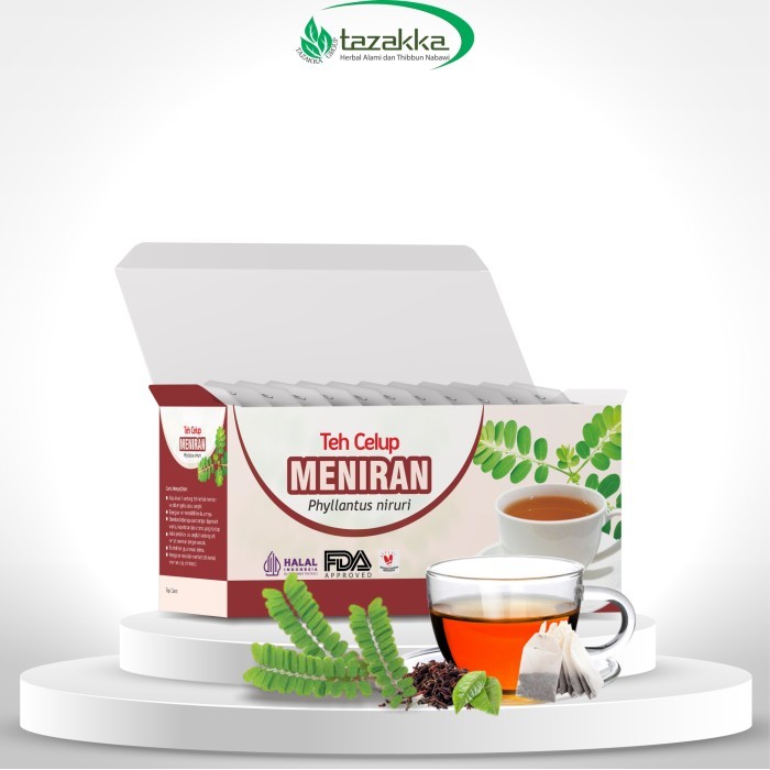 

Daya tahan Tubuh | Minuman Herbal Teh Celup MENIRAN Tazakka isi 20 Pcs . Melindungi Kesehatan Hati Mengurangi Peradangan