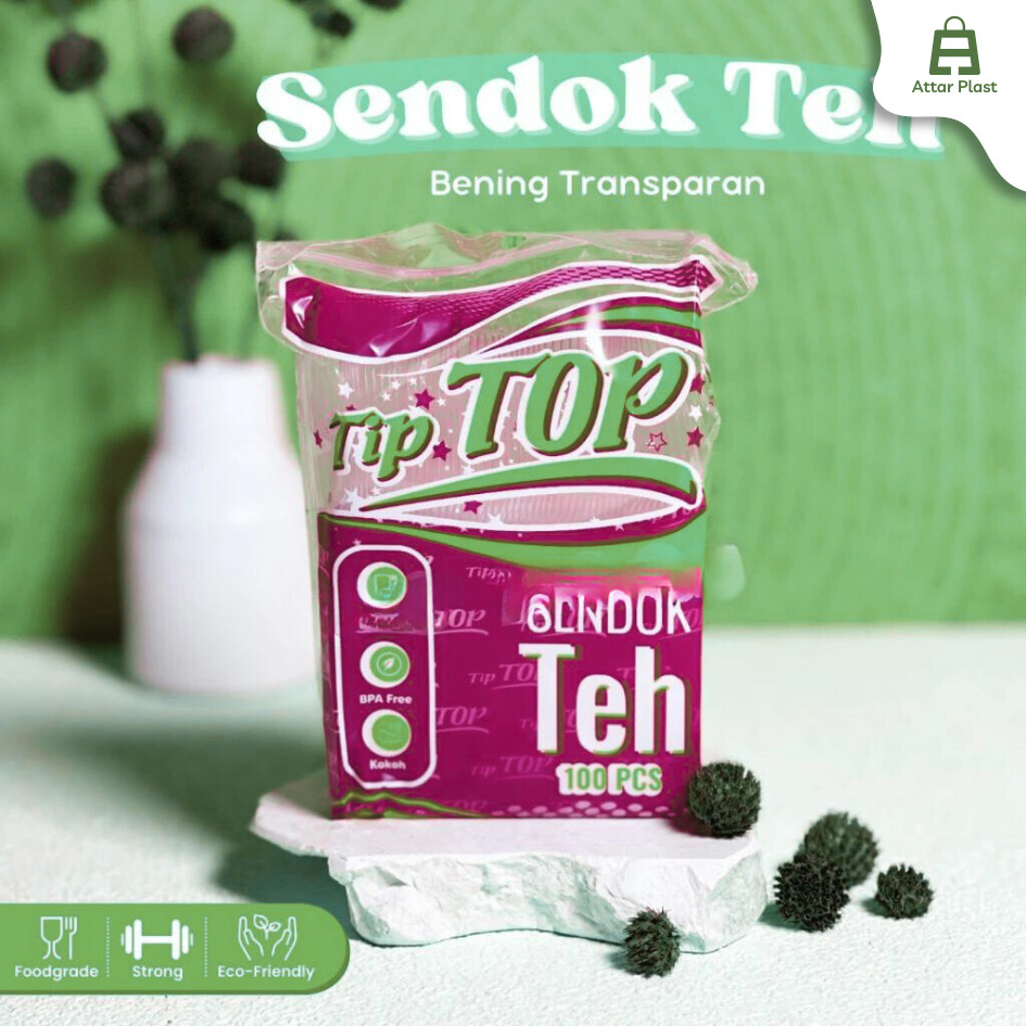 Sendok Plastik Kecil / Sendok Teh / Sendok Jelly Puding Bening