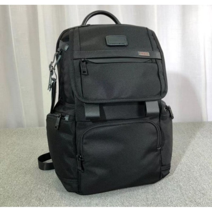 ✨WY.SY✨ -TERMURAH Tas Ransel Tumii Pria Alpha Bravo 3 Flap Backpack Black Import.