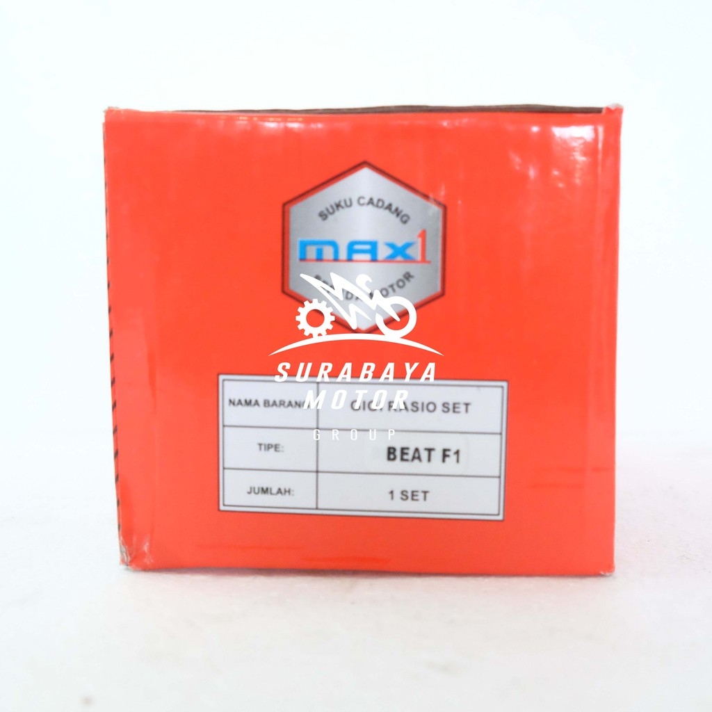 Gigi Rasio SET MAX1 As Pulley Puli Gearbok Girbok Beat Fi Scoopy Fi Spacy Fi 2013 2014 Stater Kasar 