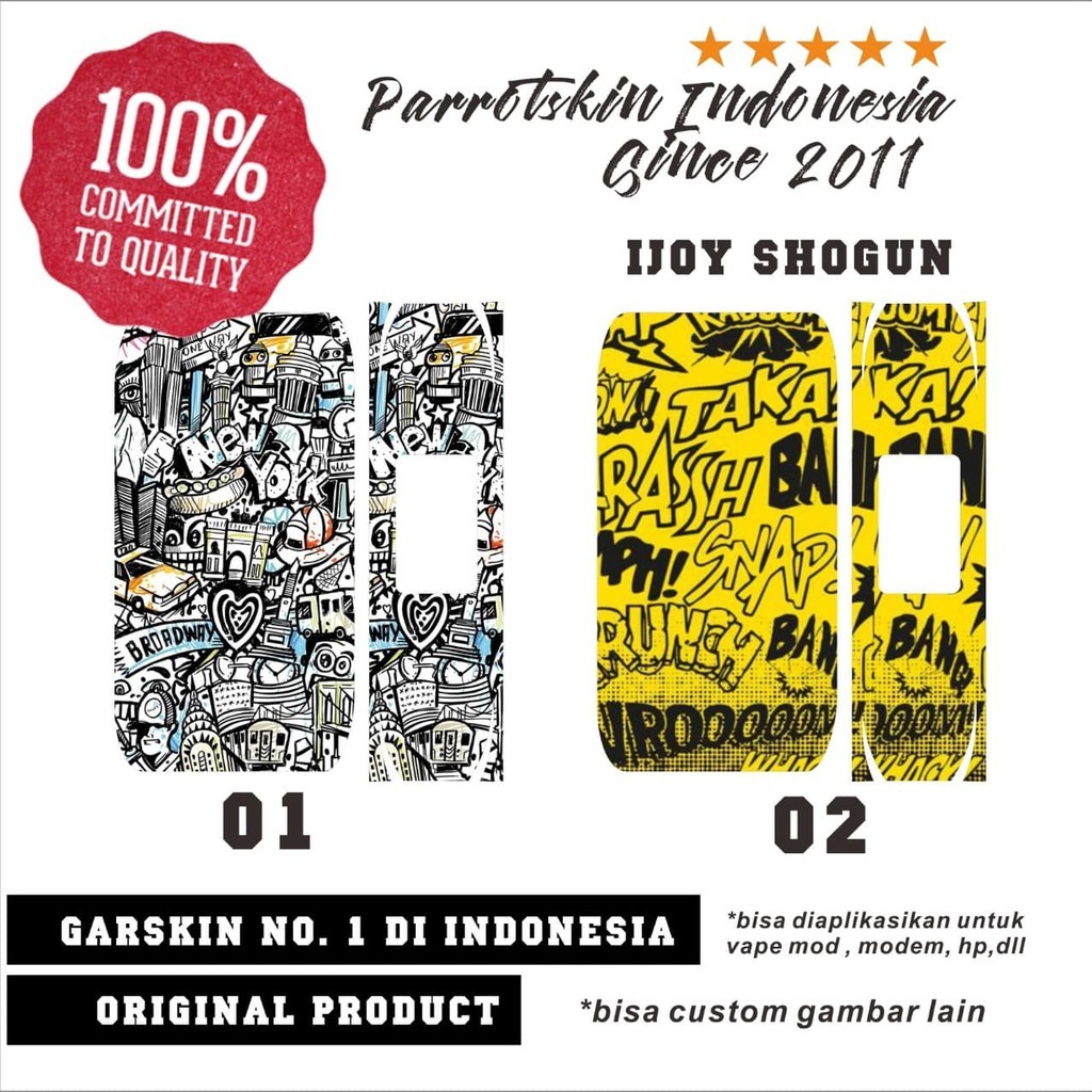 PROMO Garskin Skin Ijoy Shogun typography Edition
