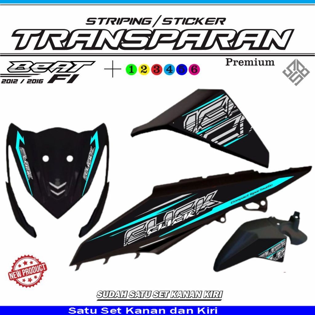 VARIASI STRIPING TRANSPARAN BEAT FI versi CLICK VARIASI