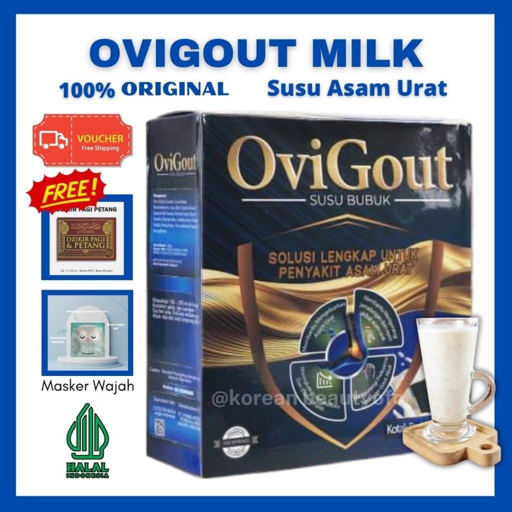 

SUSU OVIGOUT UNTUK PENDERITA ASAM URAT DAN NYERI SENDI SUDAH BPOM DAN HALAL DAPAT MEMBANTU PERMASALAHAN NYERI SENDI KARENA ASAM URAT