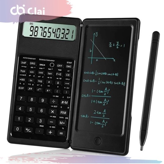 

CLAI Kalkulator Lipat Calculator ilmiah Scientific E-Writer LCD Note Pen S9