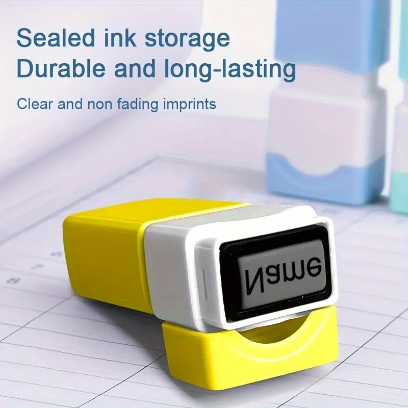 

1pc Customized Name Seal Small Size Handwritten Signature Seal Engraving Customized Seal Private Seal Automatic Press Stamp