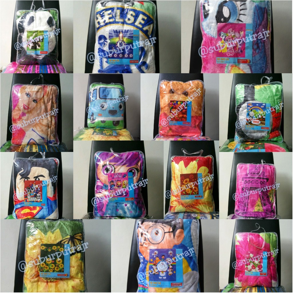 Jual Selimut Bonita Disperse 3D Motif Random Ukuran 160x200 Cm