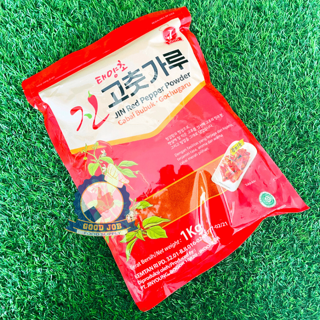 

GOCHUGARU Cabai Korea Powder Kimchi Import 1 Kg - Cabe Bubuk Kering Chili Flakes.