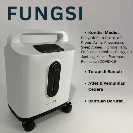 PROMOOxygen Concentrator 2LPM Mesin Pengganti Tabung Oksigen - O2-LifeREADY