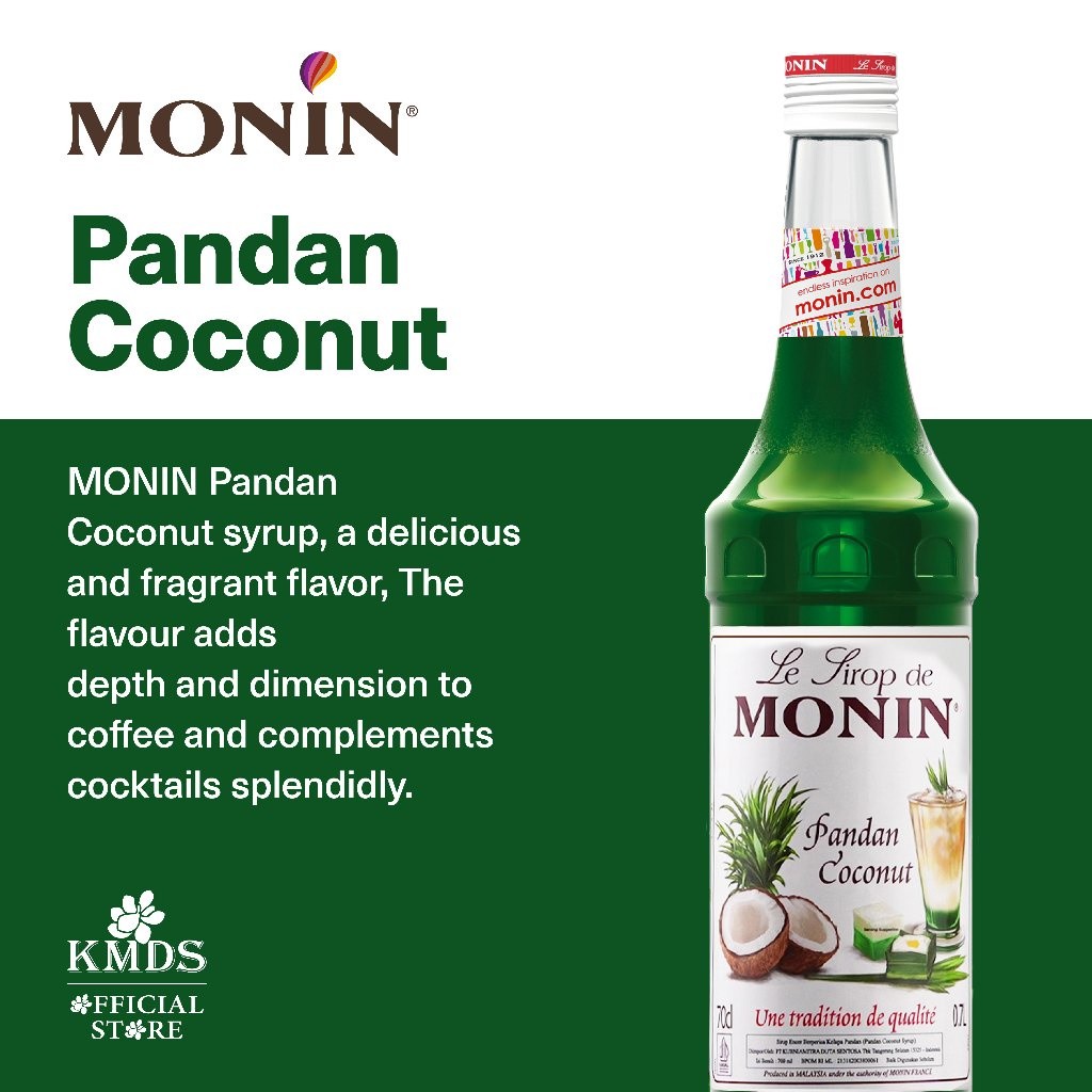 

MONIN Pandan Coconut (Cocopandan) 70cl
