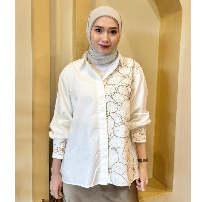 Kalsandfrey Luisa Shirt Atasan Kemeja Wanita premium Kekinian/Terbaru