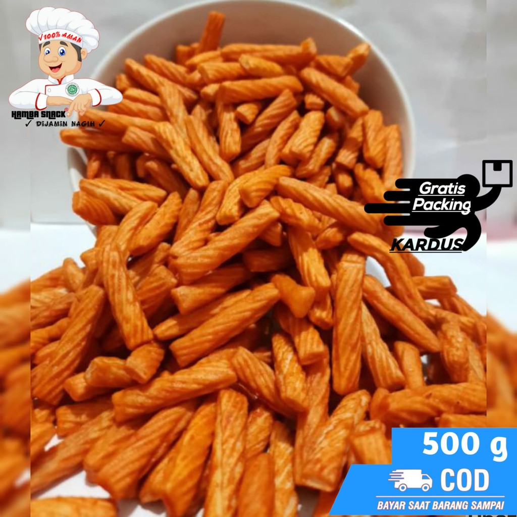 

STIK PANG PANG PEDAS MANIS 500g / ANEKA Kue Phang Phang PEDAS MANIS Jajanan Jadul TERLARIS - Hamba Snack