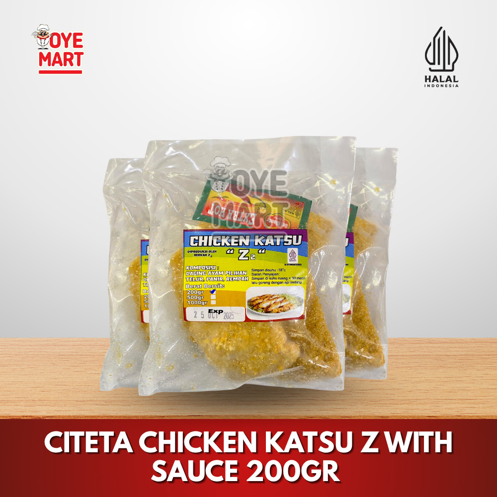 

CITETA CHICKEN KATSU Z WITH SAUCE 200GR / DAGING AYAM FILET