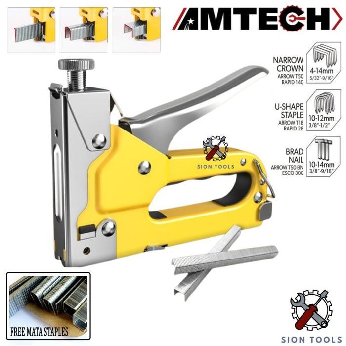 

AMTECH STAPLES GUN TACKER 3 IN 1 STAPLE JOK TEMBAK HEKTER 3 WAY [terlaris]