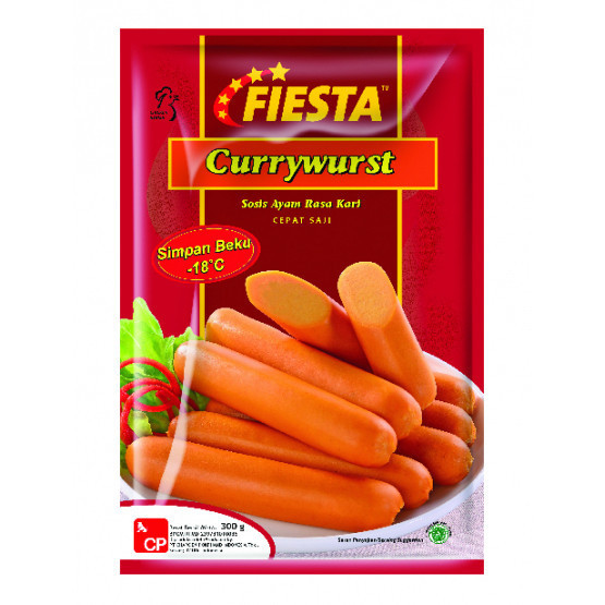 

Unicorn - Fiesta Currywurst Sausage (Sosis Ayam Rasa Kari) 300g