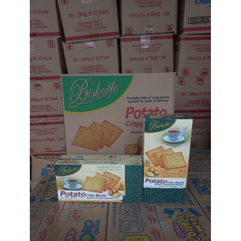 

New Biskotto Potato 160 Gram 1 Dus Isi 18 PcsPremium