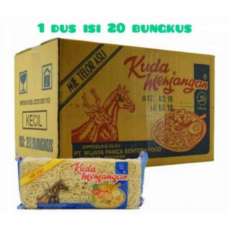 

New Mie telor telur kuda menjangan bulat & lebar (karton isi 20) des 2025Premium