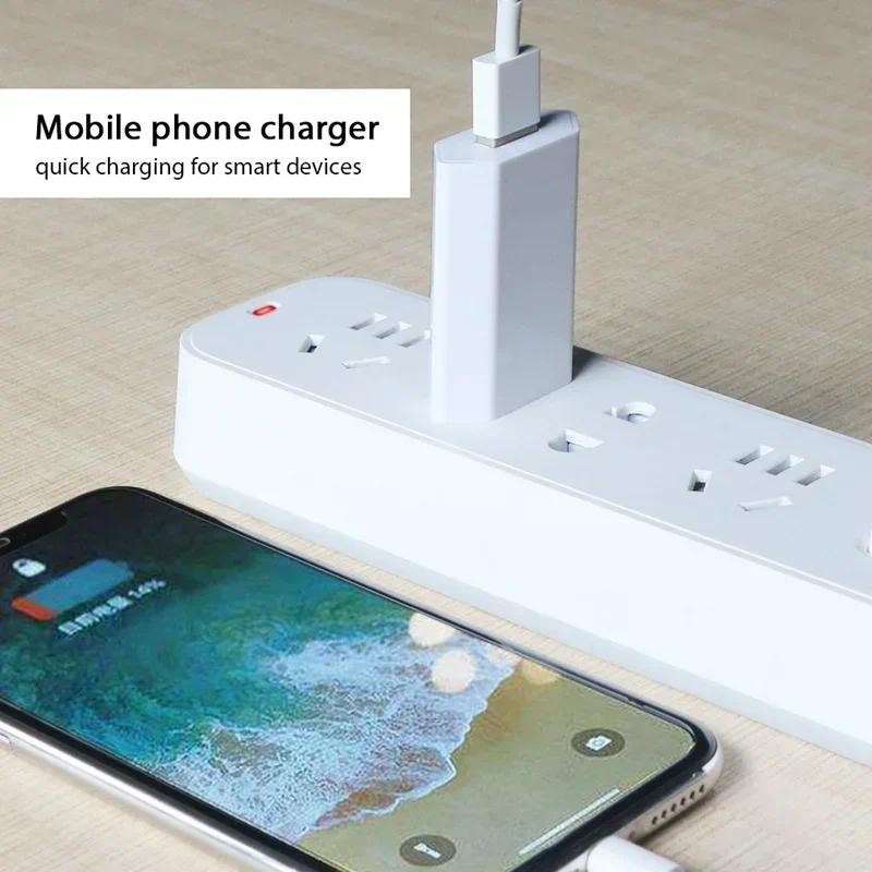 1/2PCS 5V 1A USB Wall Phone  arger EU Plug Portable Small Power Adapter 1 Port  arging for Iphone 13