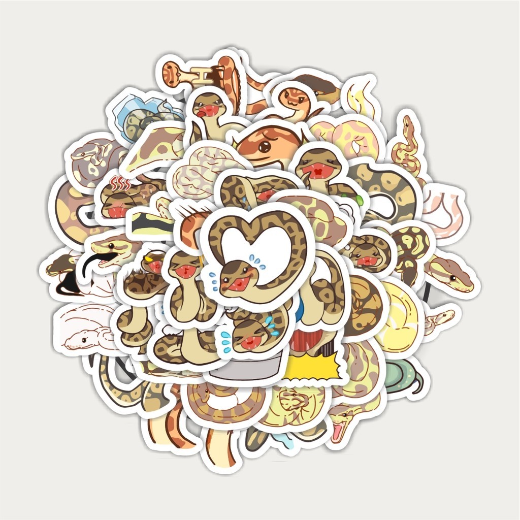 

Sticker Pack Sticker Hewan Ular Piton | Sticker TUMBLR | Stiker LAPTOP KOPER HELM